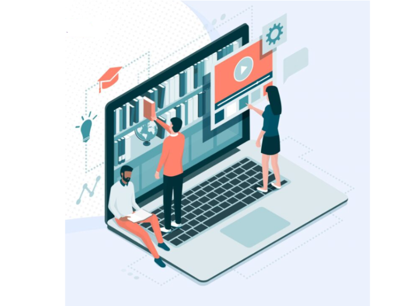 A collage of online course thumbnails for web development, showcasing various platforms and learning resources.