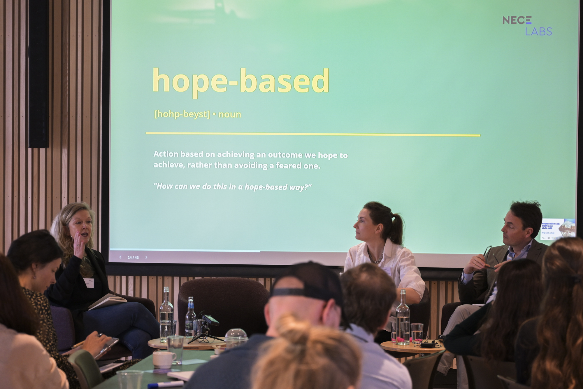 © Werner Anderson People engaging in a discussion during the NECE prep lab in Oslo.