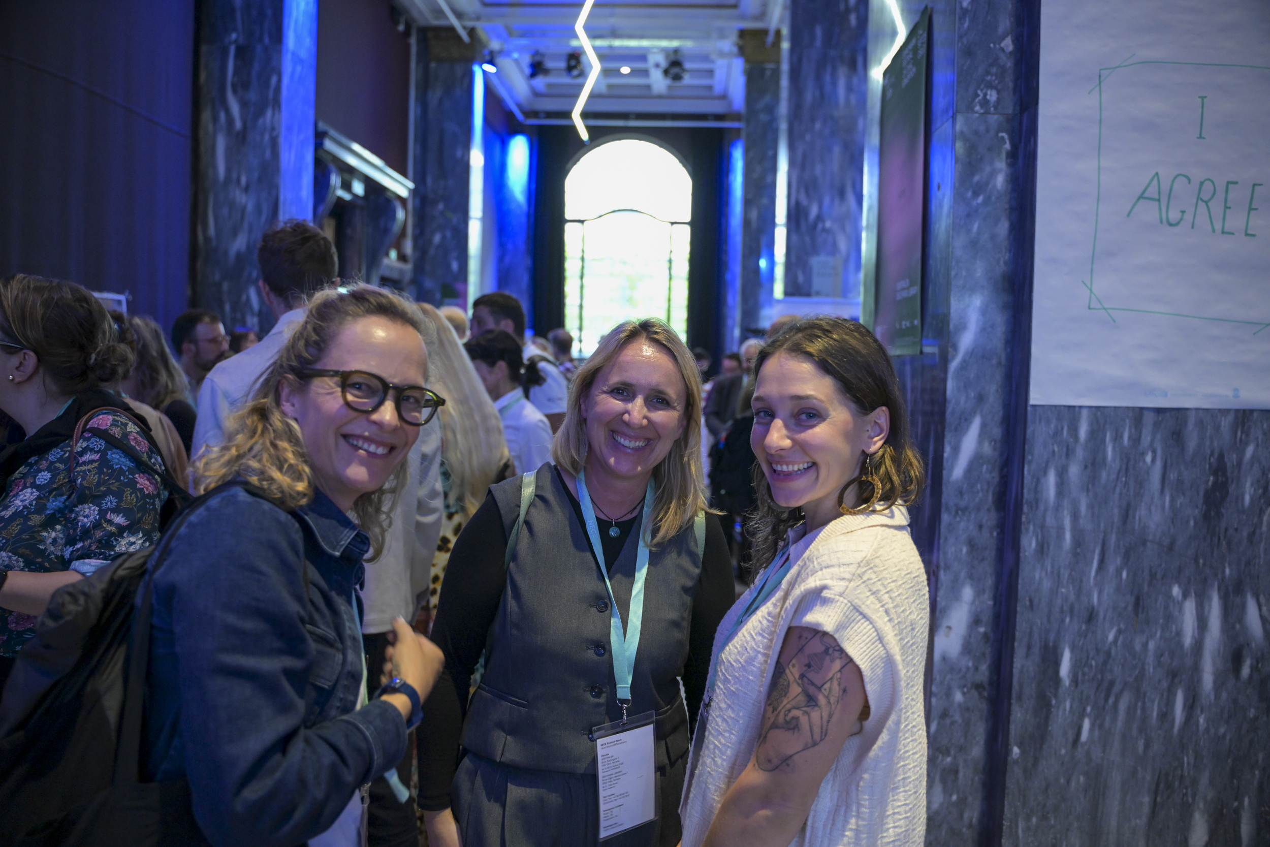 © THE CIVICS Innovation Hub / Werner Anderson Participants in the NECE Festival taking a photo together