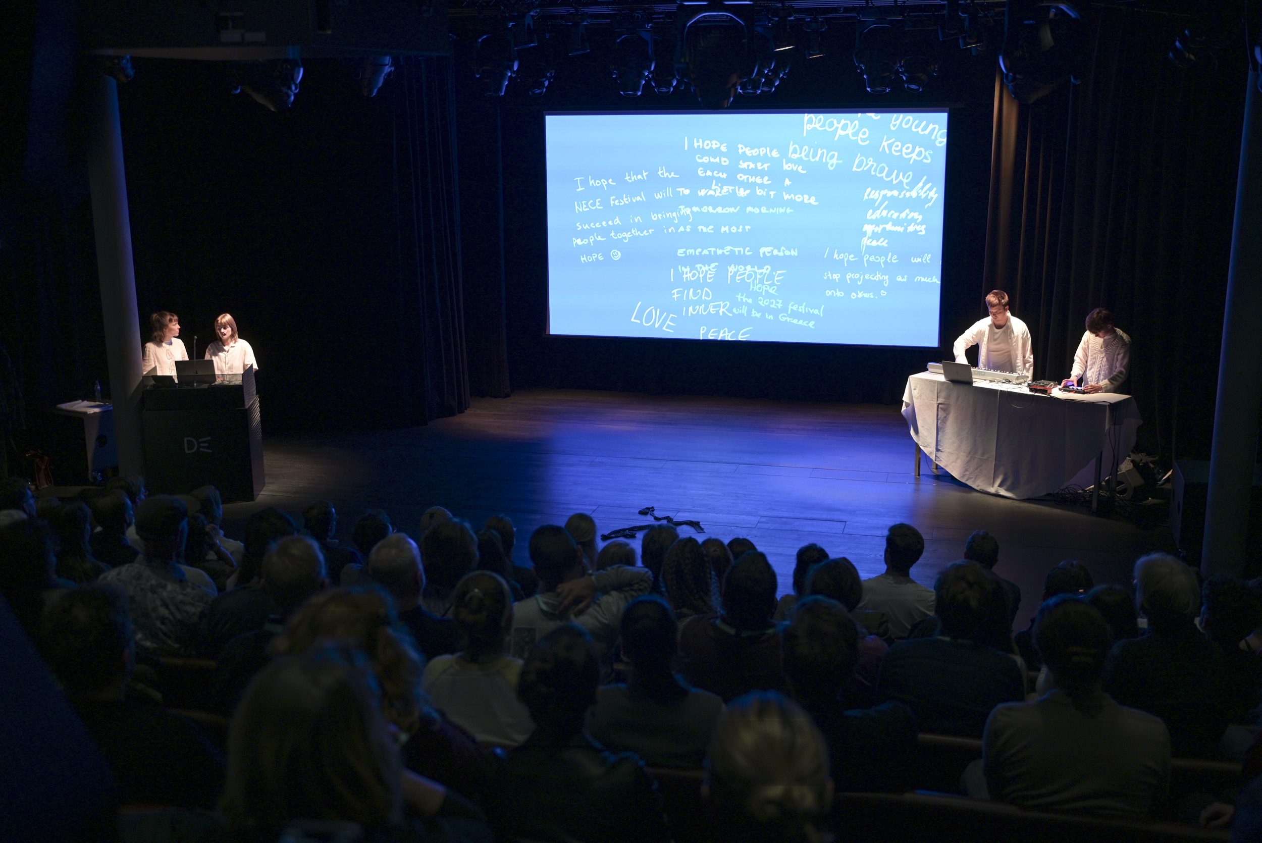 © THE CIVICS Innovation Hub / Werner Anderson The Danish Art Collective performing on stage