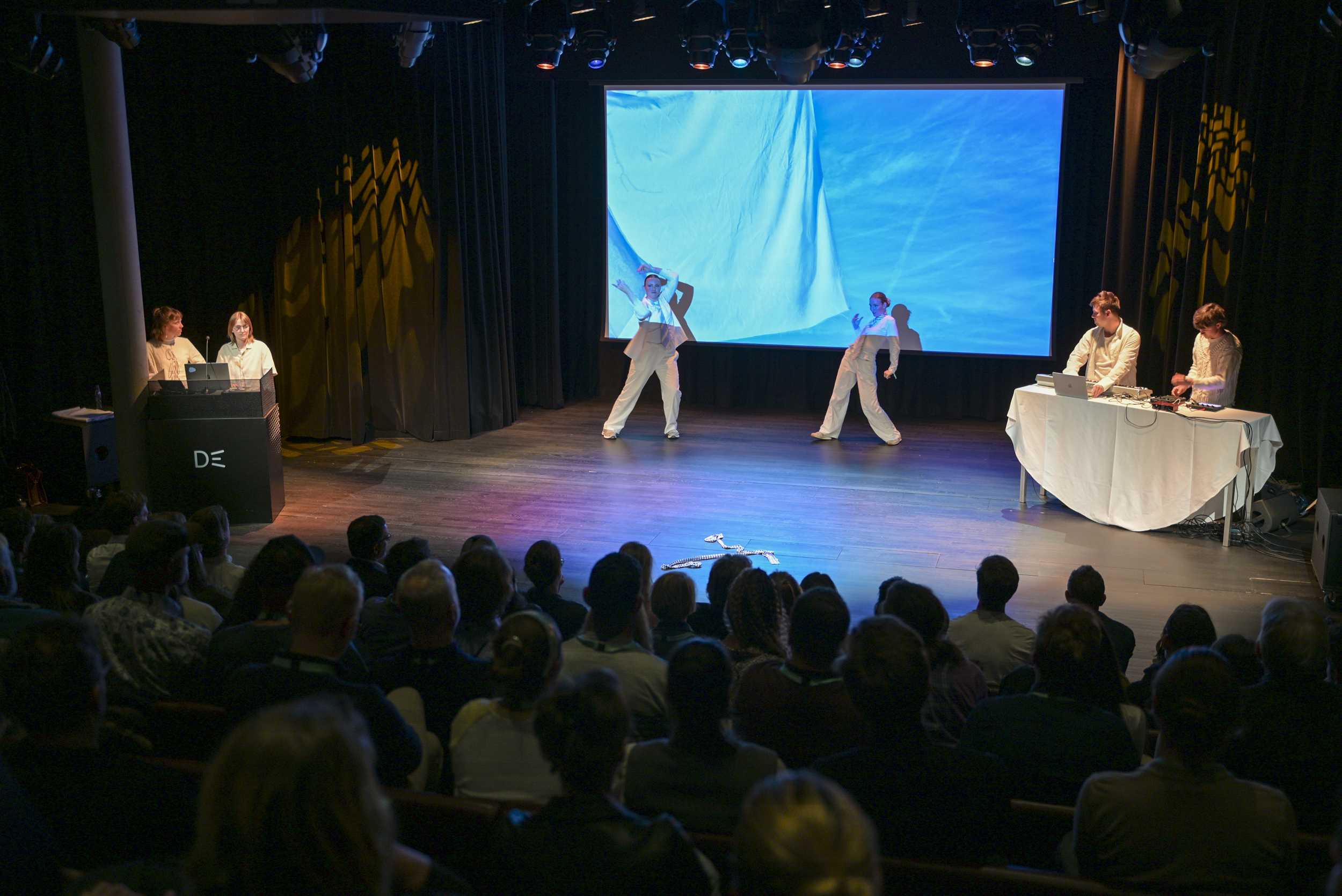 © THE CIVICS Innovation Hub / Werner Anderson The Danish Art Collective performing on stage